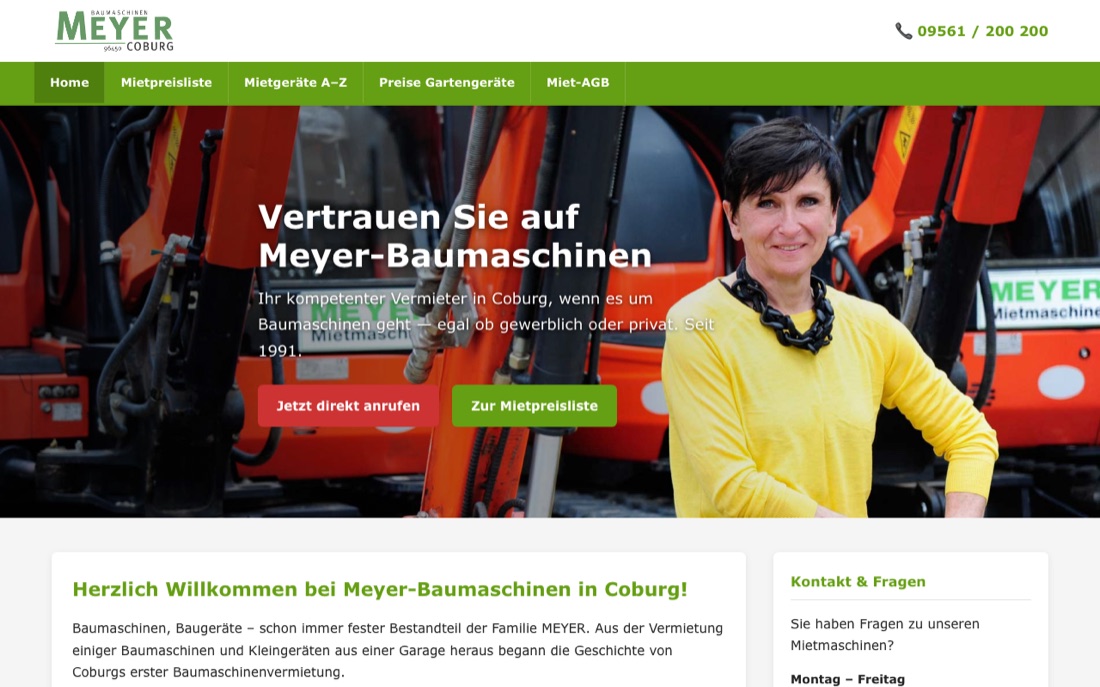 Screenshot meyer-baumaschinen.de